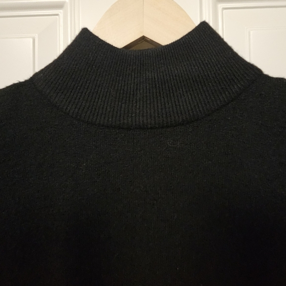 Milano design group black turtleneck long sleeve sweater stretch size L - Picture 2 of 6